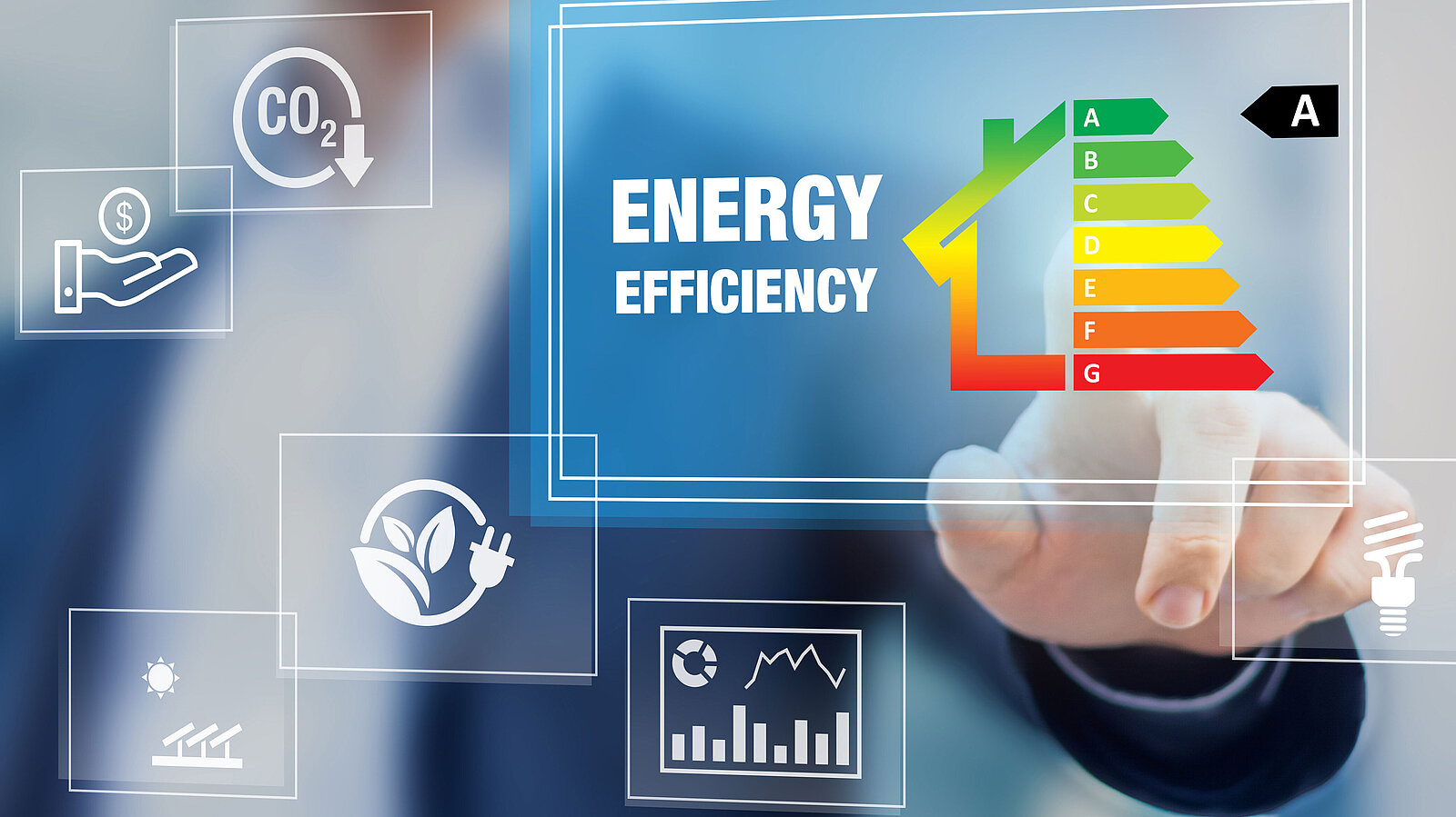 Schematische Darstellung der Energieeffizienz 